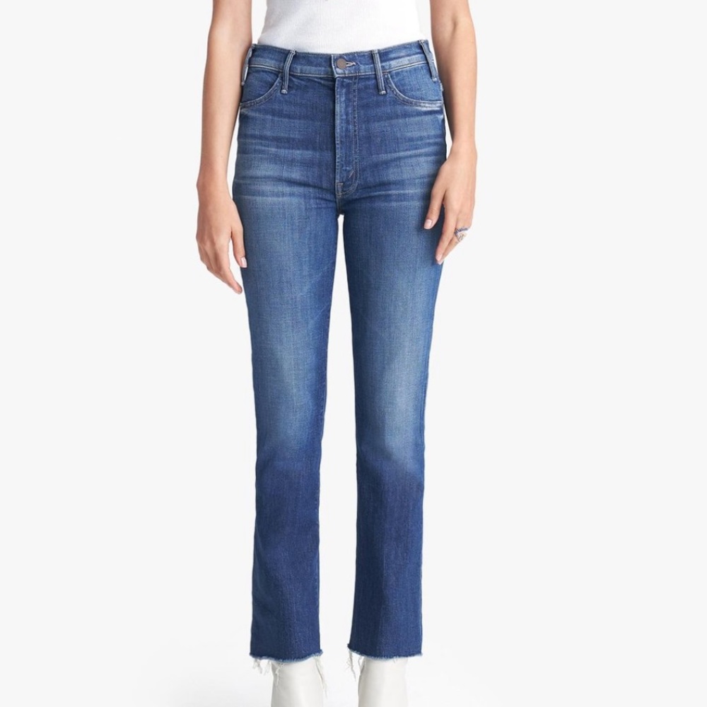 MOTHER The Hustler Ankle Fray Jeans